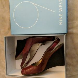 Nib burgandy Nine West shoes